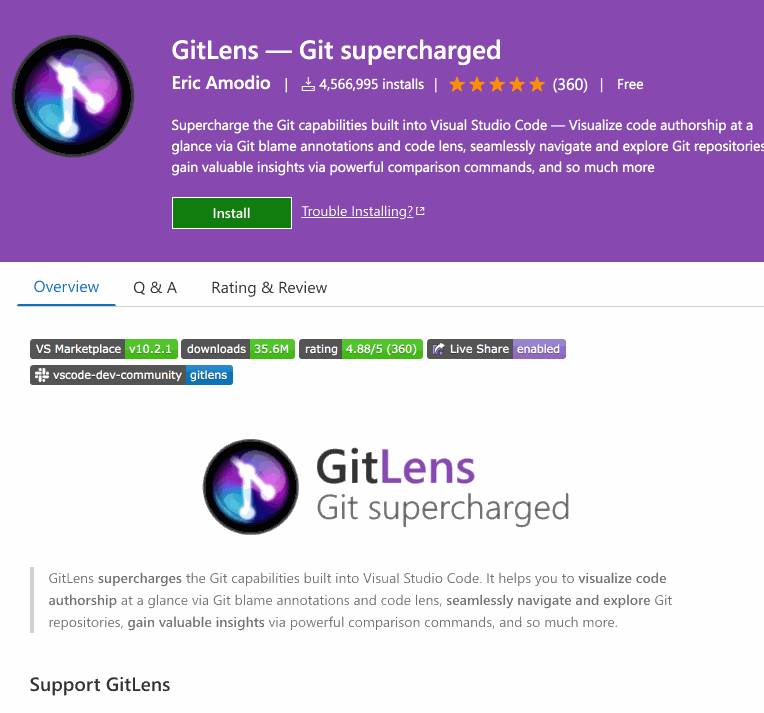 Plugins: GitLens