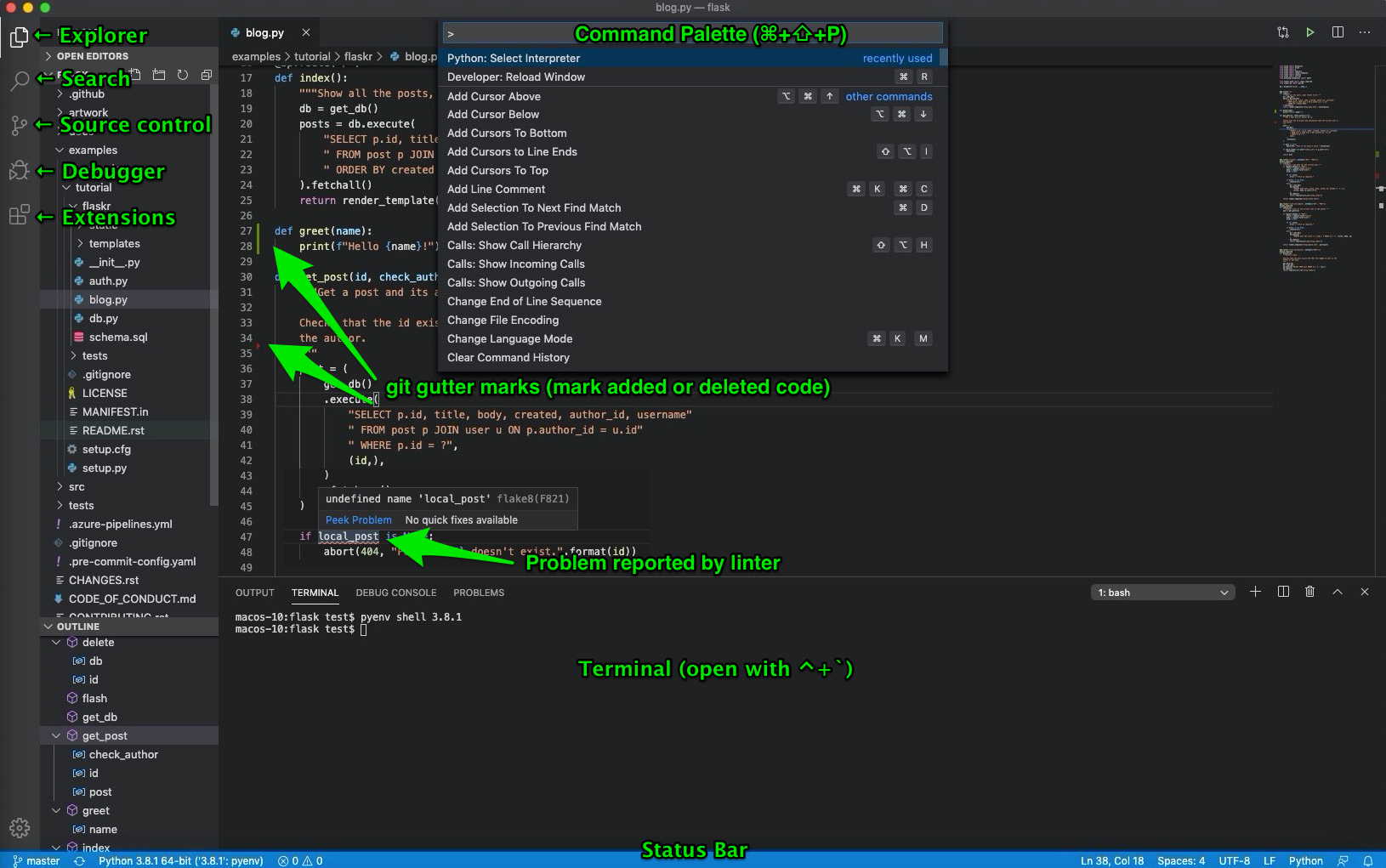 VS Code interface